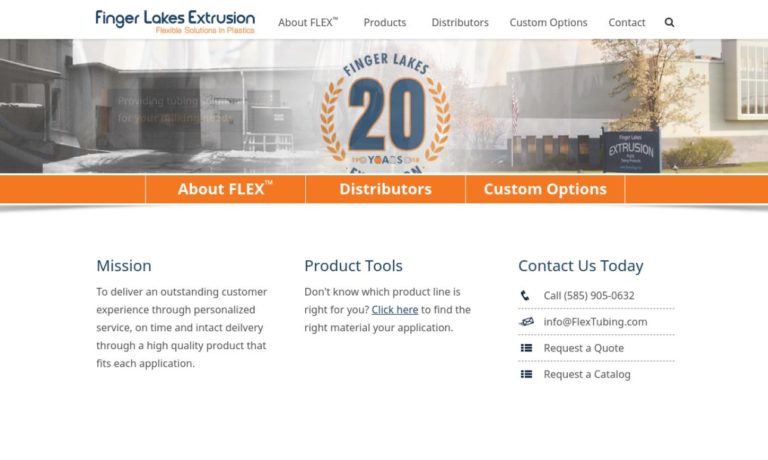 Finger Lakes Extrusion - FLEX Tubing Products
