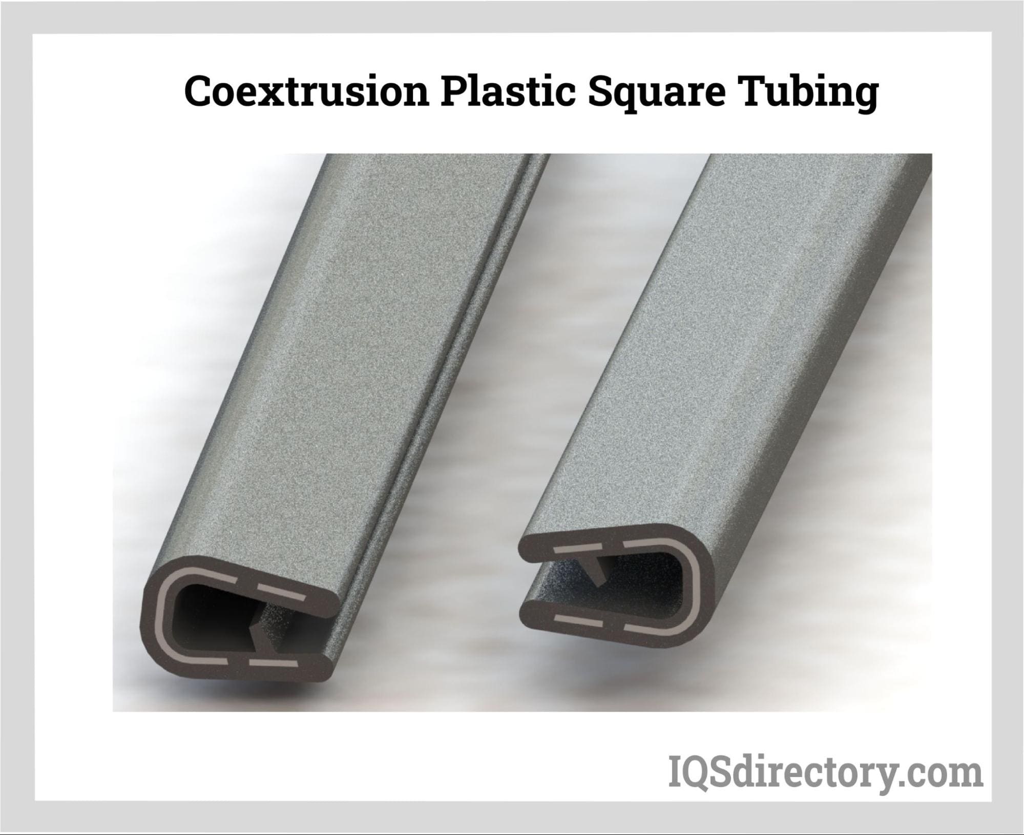 Coextrusion Plastic Square Tubing